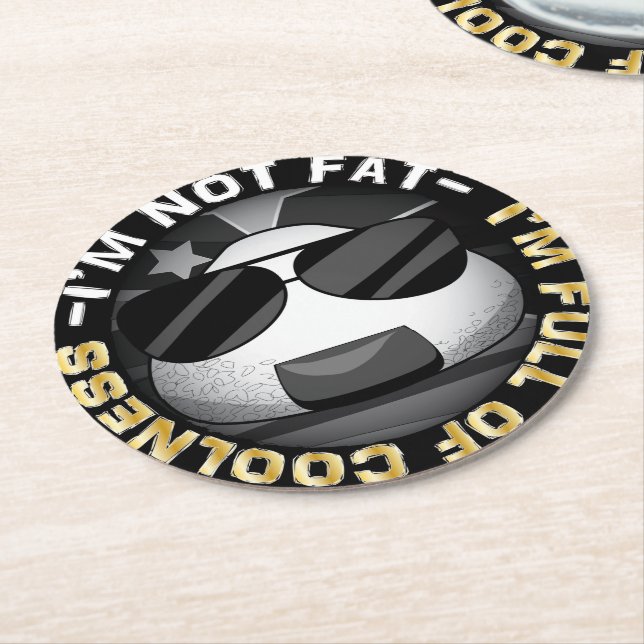 Posavasos Redondo De Papel Gracioso béisbol japonés (En perspectiva)