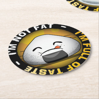 Posavasos Redondo De Papel Gracioso béisbol japonés