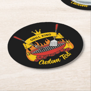 Posavasos Redondo De Papel Grill King