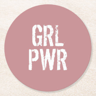 POSAVASOS REDONDO DE PAPEL GRL PWR -