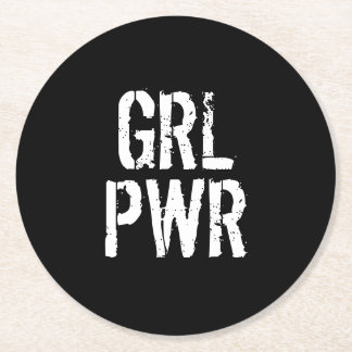 POSAVASOS REDONDO DE PAPEL GRL PWR -