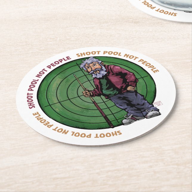 Posavasos Redondo De Papel Grupo de tiro No personas (En perspectiva)