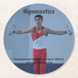 Posavasos Redondo De Papel GYMNASTICS Beer Mat, Coaster set de seis, Johannes
