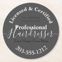 Hairdresser Advertising HAMbWG Coaster con licenci