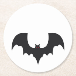 Posavasos Redondo De Papel Halloween bat