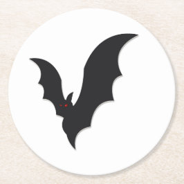 Posavasos Redondo De Papel Halloween bat