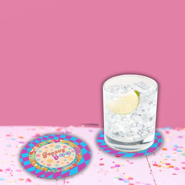 Posavasos Redondo De Papel Halloween Spooky Groovy Fiestas Sasters (Subido por el creador)