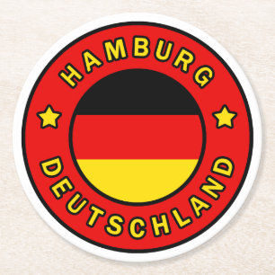 Posavasos Redondo De Papel Hamburgo Alemania