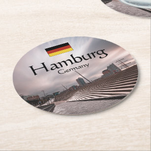 Posavasos Redondo De Papel Hamburgo Alemania