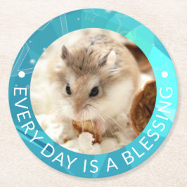 Posavasos Redondo De Papel Hammyville - Cute Robo Hamster