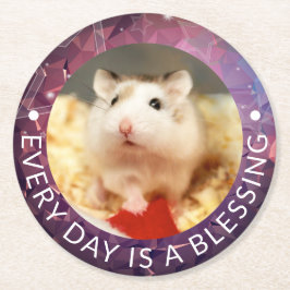 Posavasos Redondo De Papel Hammyville - Cute Robo Hamster