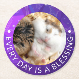 Posavasos Redondo De Papel Hammyville - Cute Robo Hamster