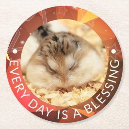 Posavasos Redondo De Papel Hammyville - Cute Robo Hamster