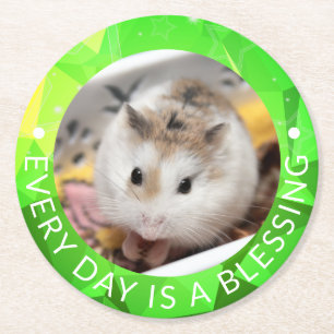 Posavasos Redondo De Papel Hammyville - Cute Robo Hamster