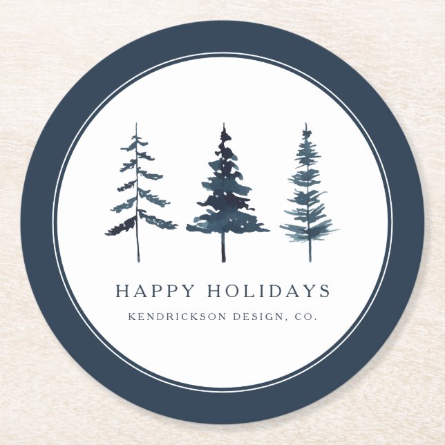 POSAVASOS REDONDO DE PAPEL HAPPY VACACIONES HABITUALES (Anverso)