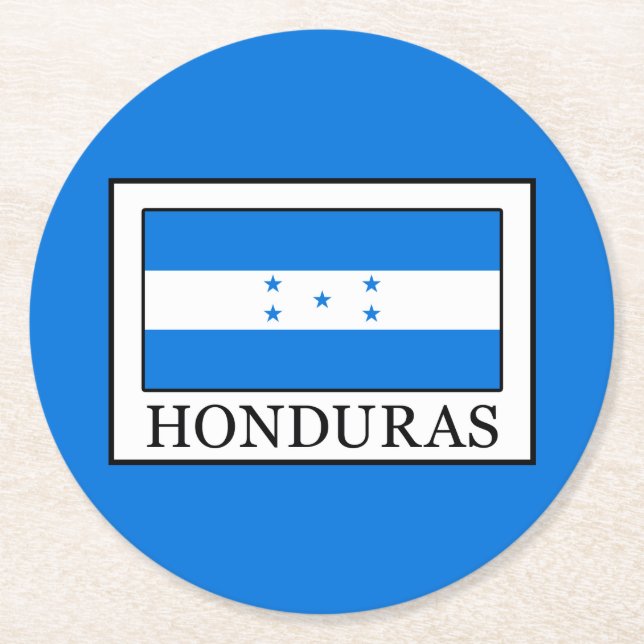 Posavasos Redondo De Papel Honduras (Anverso)