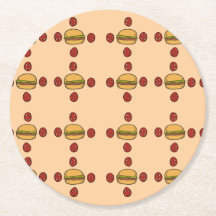 Illustration of hamburger patterns 