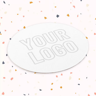 Posavasos Redondo De Papel Iluminar automáticamente el logotipo para el fondo