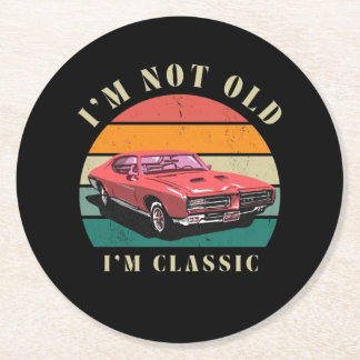 Posavasos Redondo De Papel I'm not old, I'm classic coasters