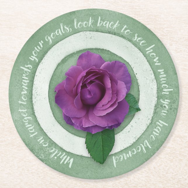 Posavasos Redondo De Papel In Bloom Paper Coaster (Anverso)