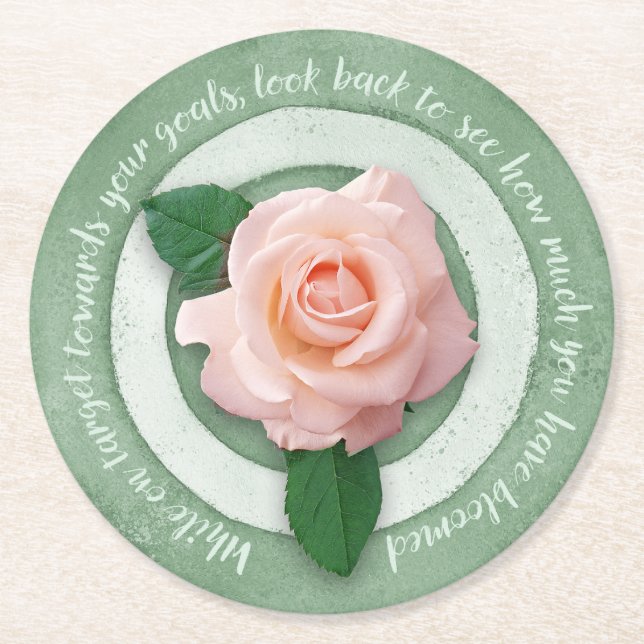 Posavasos Redondo De Papel In Bloom Paper Coaster (Anverso)