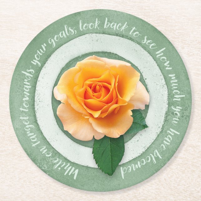 Posavasos Redondo De Papel In Bloom Paper Coaster (Anverso)