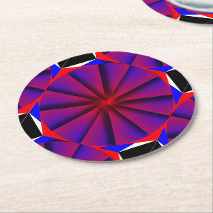 Posavasos Redondo De Papel Interminable PinWheth de Kenneth Yoncich