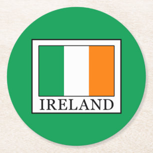 Posavasos Redondo De Papel Irlanda