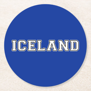 Posavasos Redondo De Papel Islandia