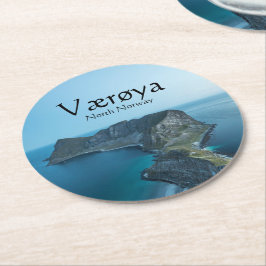 Posavasos Redondo De Papel Islas Vaeroya Lofoten