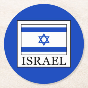 Posavasos Redondo De Papel Israel