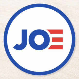 Posavasos Redondo De Papel Joe Biden