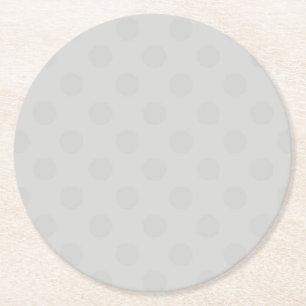 Posavasos Redondo De Papel Juego de posavasos de puntos grises