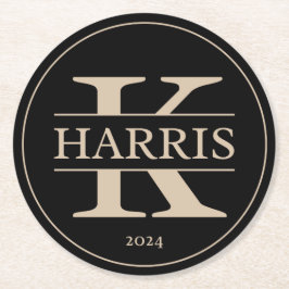 Posavasos Redondo De Papel Kamala Harris 2024