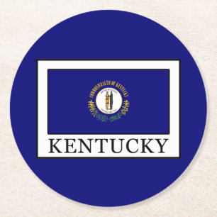 Posavasos Redondo De Papel Kentucky