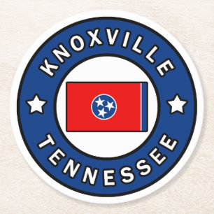 Posavasos Redondo De Papel Knoxville Tennessee