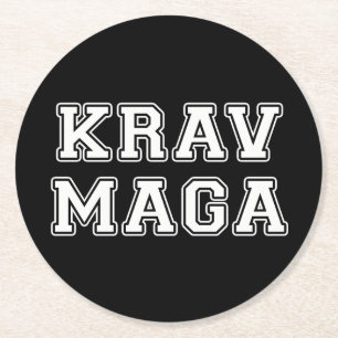Posavasos Redondo De Papel Krav Maga