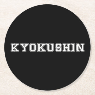 Posavasos Redondo De Papel Kyokushin Karate