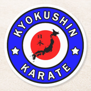 Posavasos Redondo De Papel Kyokushin Karate