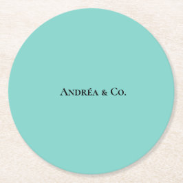 Posavasos Redondo De Papel La caja azul