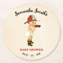 Posavasos Redondo De Papel La escayola de papel de redondo de la pequeña bomb