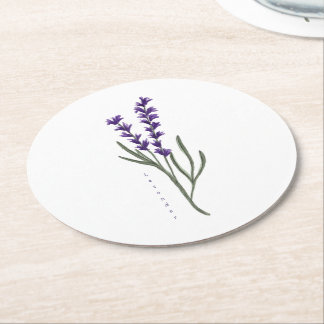 Posavasos Redondo De Papel Lavender Coaster