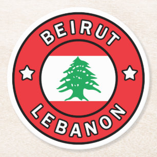 Posavasos Redondo De Papel Líbano en Beirut
