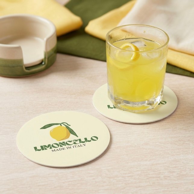 Posavasos Redondo De Papel Limoncello (Subido por el creador)