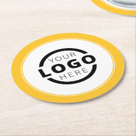 Posavasos Redondo De Papel Logotipo comercial promocional para personalizados