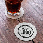 Posavasos Redondo De Papel Logotipo de empresa personalizado<br><div class="desc">Personalice una montaña rusa con esta plantilla de logotipo simple y minimalista,  y promueva su empresa o negocio para aumentar los clientes potenciales y generar más ventas. Añadir su logotipo,  si necesita ayuda o elementos coincidentes,  póngase en contacto conmigo</div>