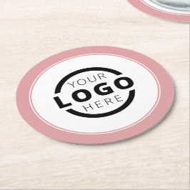 Posavasos Redondo De Papel Logotipo de promoción de negocios de personalizado