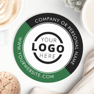 Posavasos Redondo De Papel Logotipo de promoción de negocios para personaliza