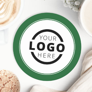 Posavasos Redondo De Papel Logotipo de promoción de negocios para personaliza