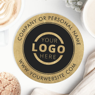 Posavasos Redondo De Papel Logotipo de promoción de negocios para personaliza